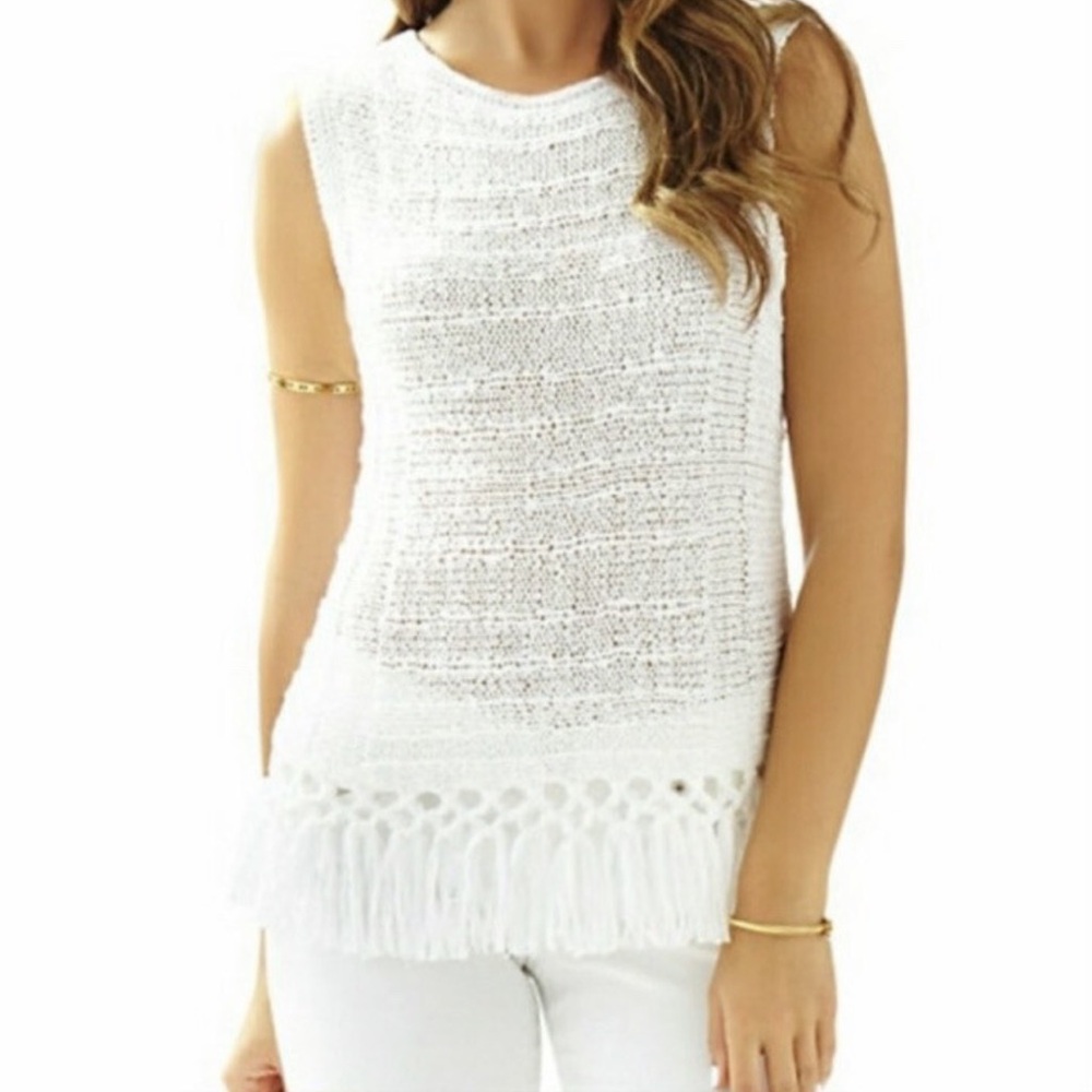 [Lilly Pulitzer] Luca Fringe Sweater
